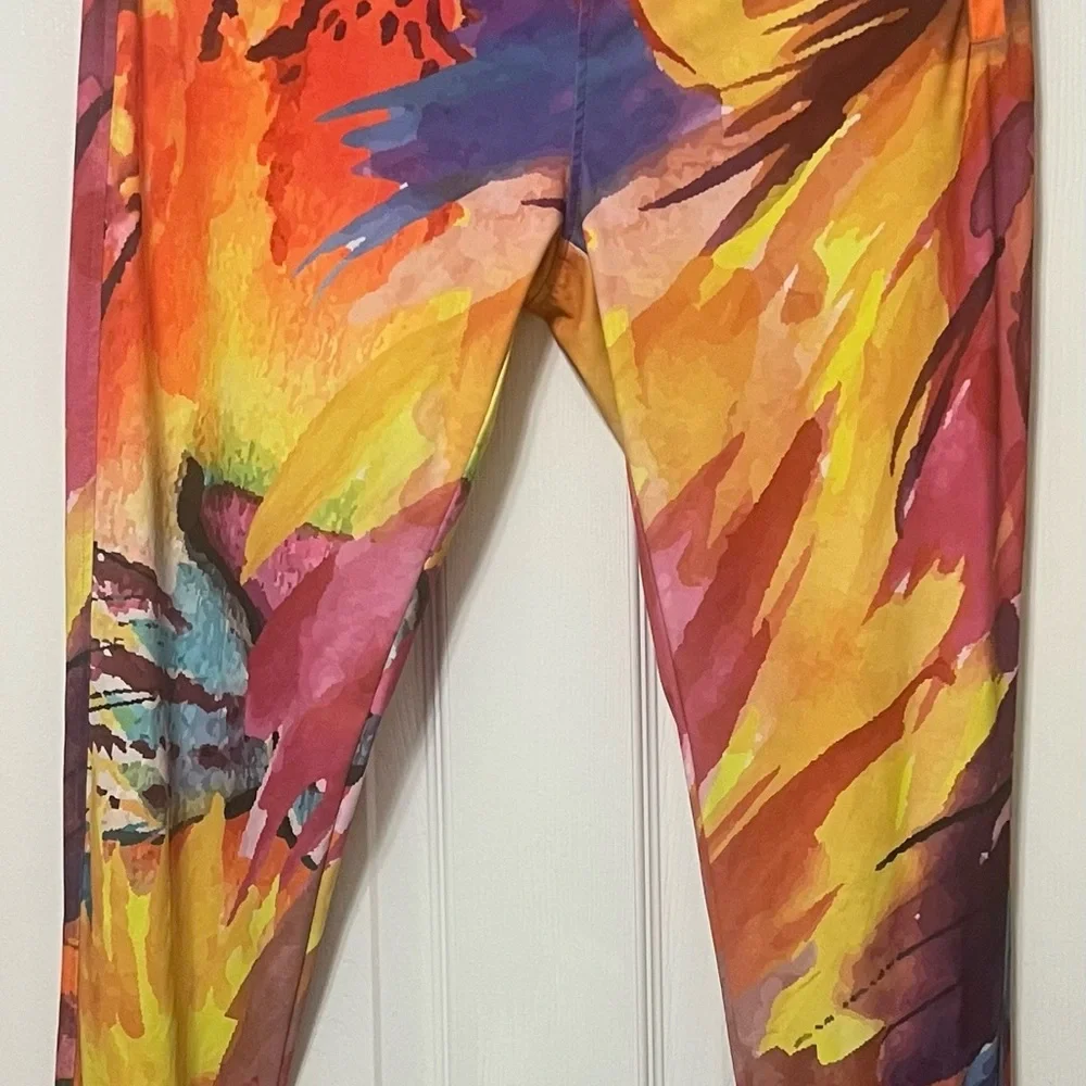 Sassy Jones Multicolor Lion Print Jumpsuit - Picture 2 of 2